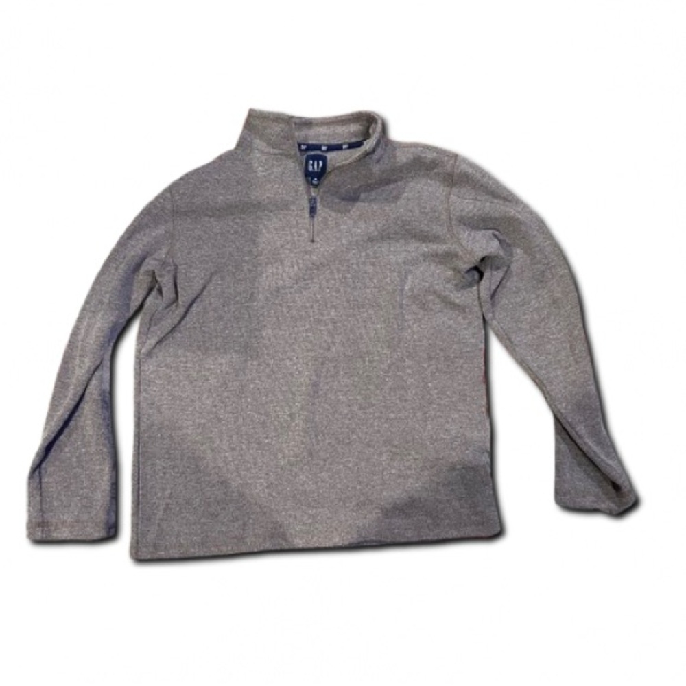 GAP Brown Zip Up Sweater with Standing Collar